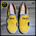 Kate Spade Taxi Yellow Canvas Slip On Sneakers Shoes New York Women Size 9 UK 7