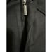 Brioni Jacket Black Wool Silk Leather Trimmed Coat Size XL Lined 6 Pockets