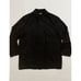 Brioni Jacket Black Wool Silk Leather Trimmed Coat Size XL Lined 6 Pockets