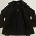 Brioni Jacket Black Wool Silk Leather Trimmed Coat Size XL Lined 6 Pockets