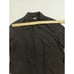 Brioni Jacket Black Wool Silk Leather Trimmed Coat Size XL Lined 6 Pockets