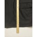 Brioni Jacket Black Wool Silk Leather Trimmed Coat Size XL Lined 6 Pockets