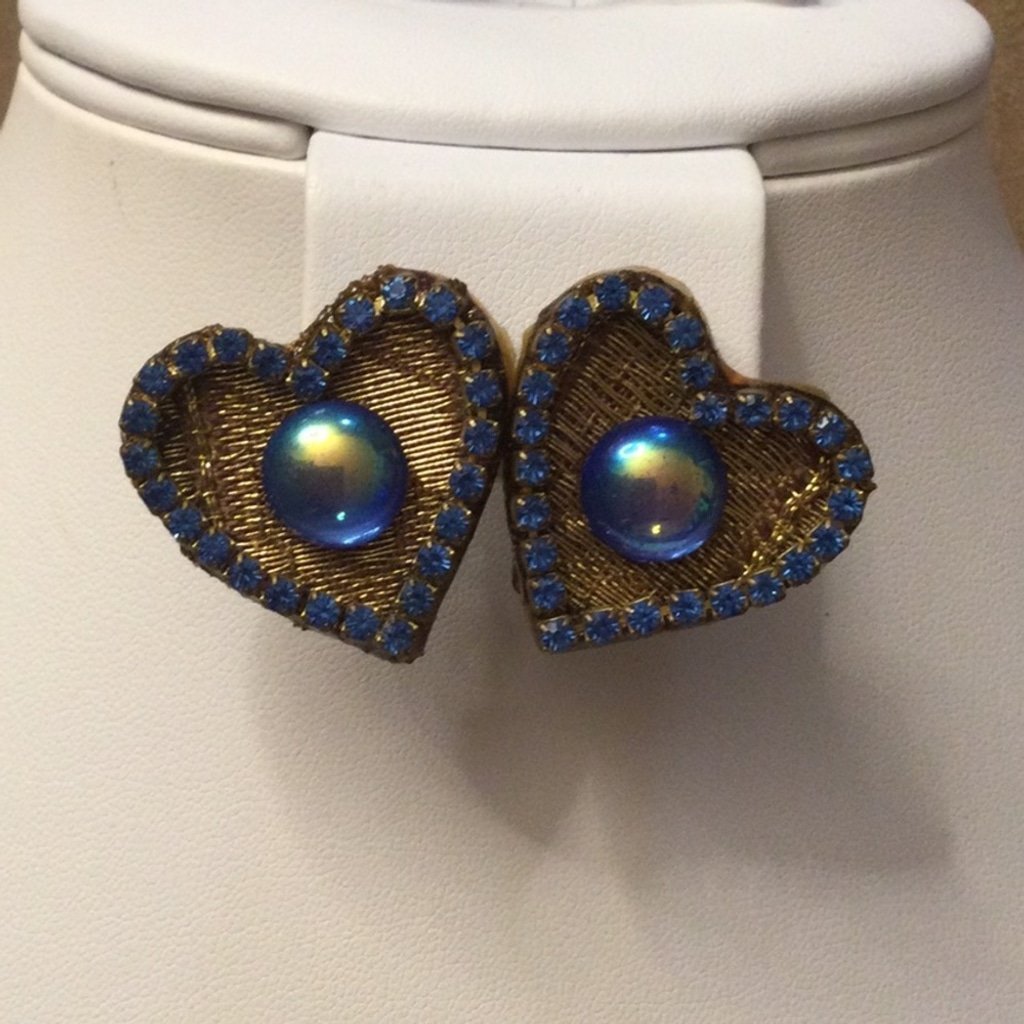 Heart Shaped Clip On Earrings