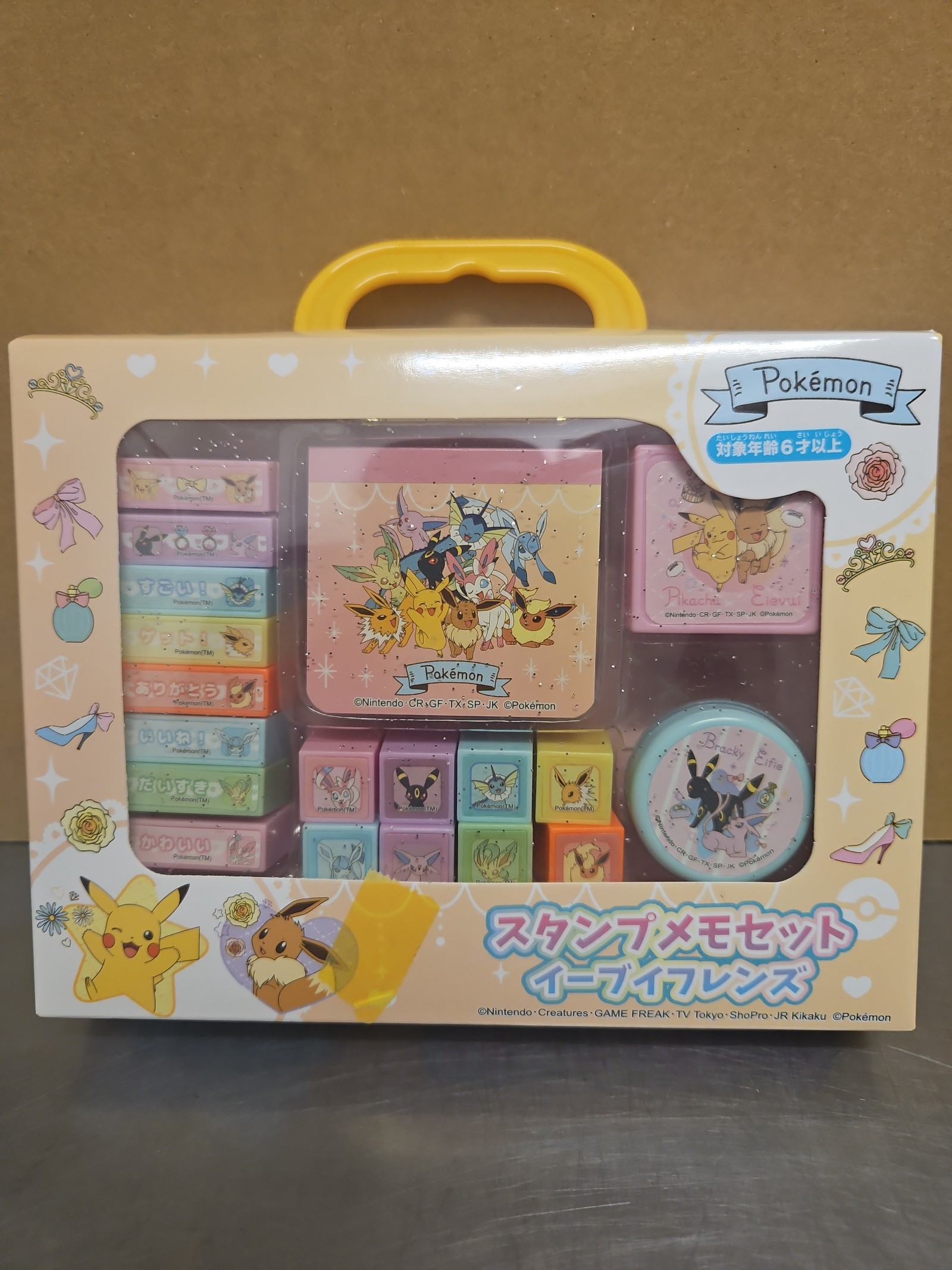 Eevee Eeveelution Stamp and Memo Pad Stationary Set Pokemon