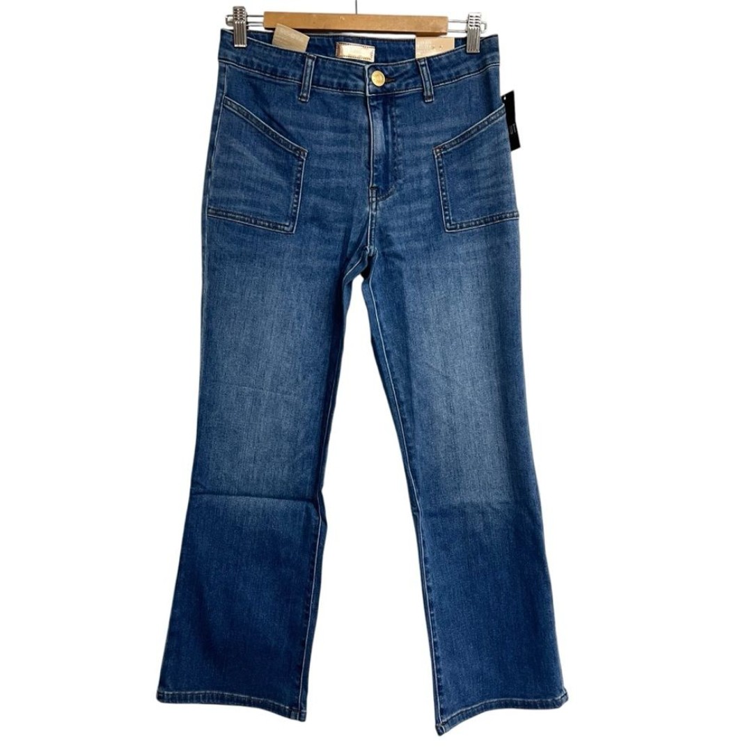 New Kut From The Kloth Ankle Flare High Rise Angled Pocket Jeans