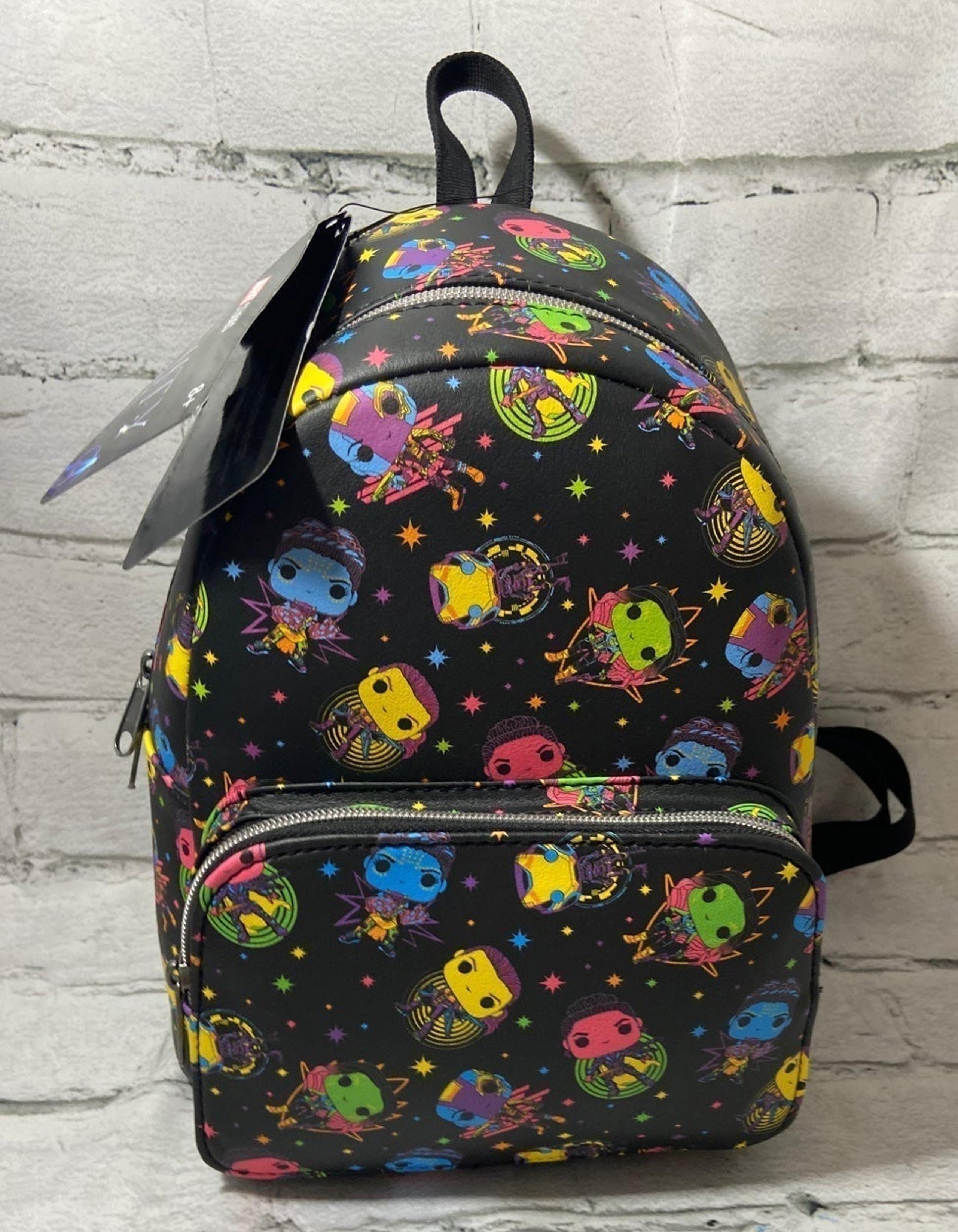 Funko Women of Marvel Black & Neon Infinity Saga Backpack 11" x 9"