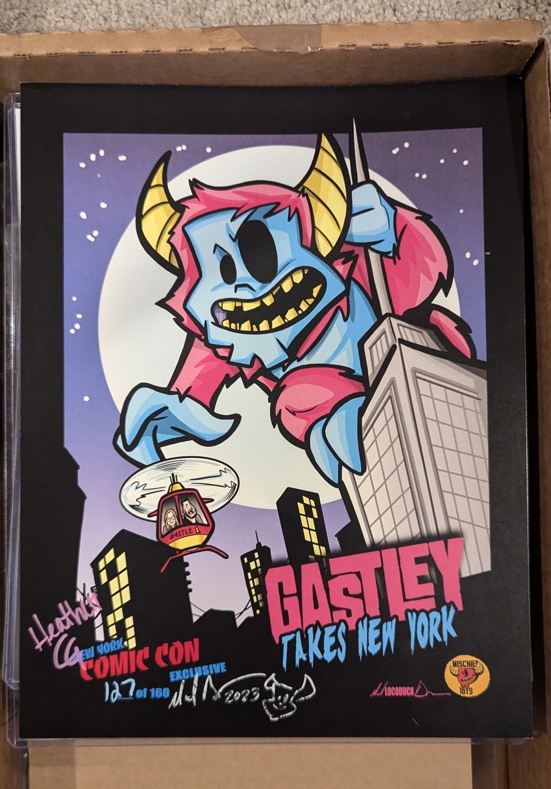 Mischief Toys Gastley Takes NY NYCC 2023 Print #127/160 Signed