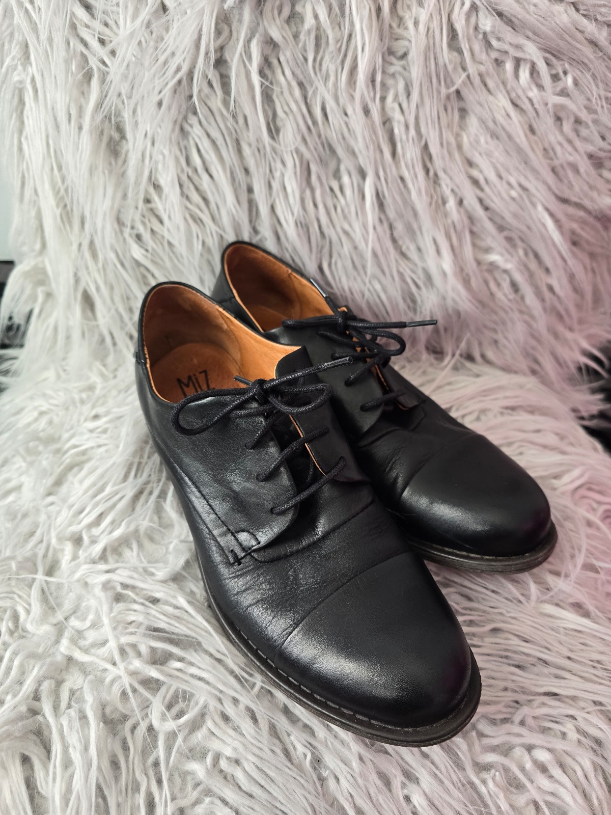 Miz mooz Letty Oxfords black leather shoes
