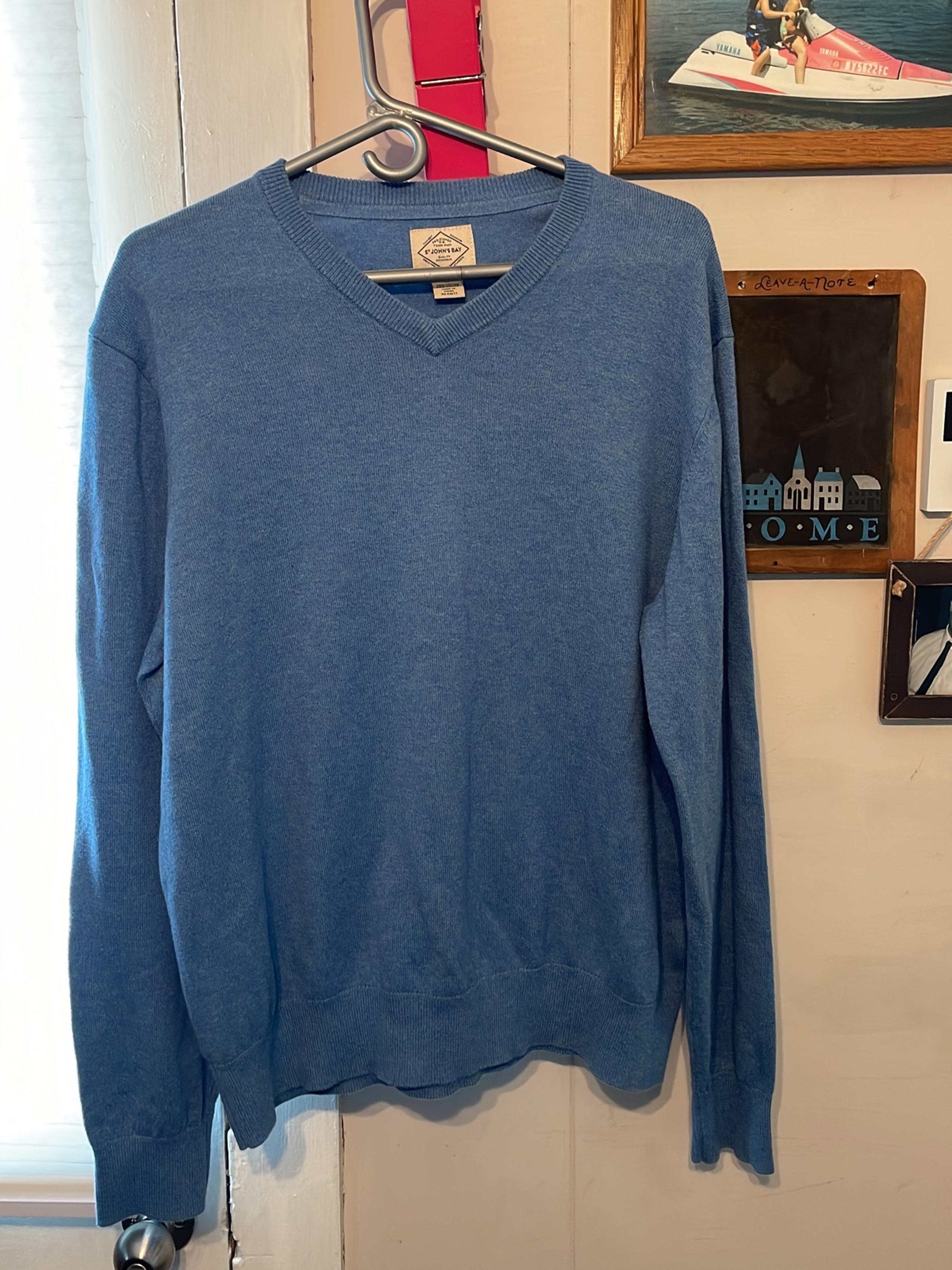 st johns bay v-neck sweater pullover size XL