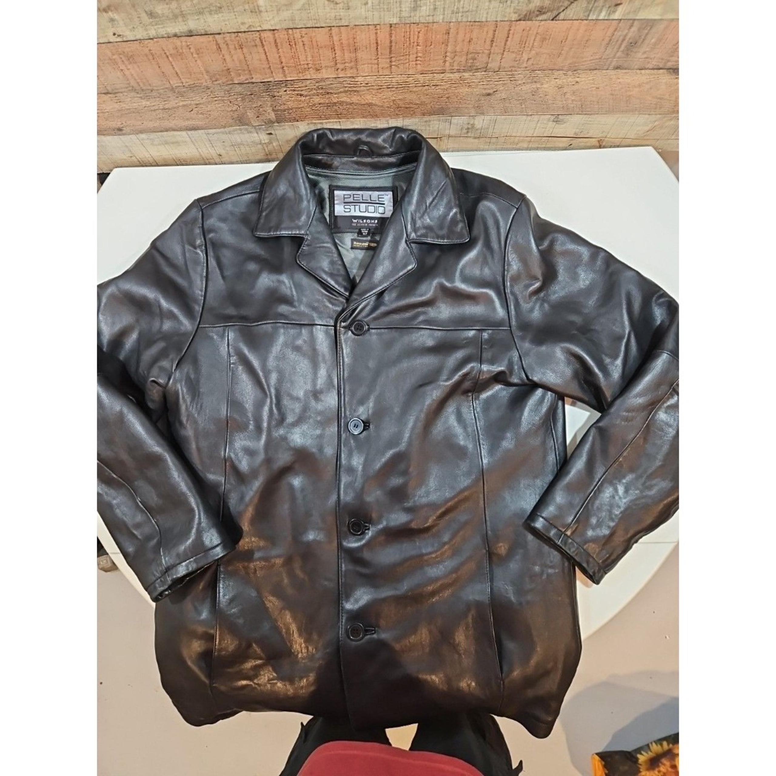 Wilsons Leather  Bomber Jacket Pelle Studio Thinsulate Removable Liner Men’s Xl