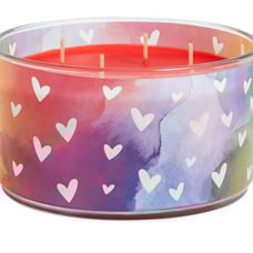 Partylite Love-is-Love Sangria Sunset Red 4-Wick Pride Specialty Jar Candle