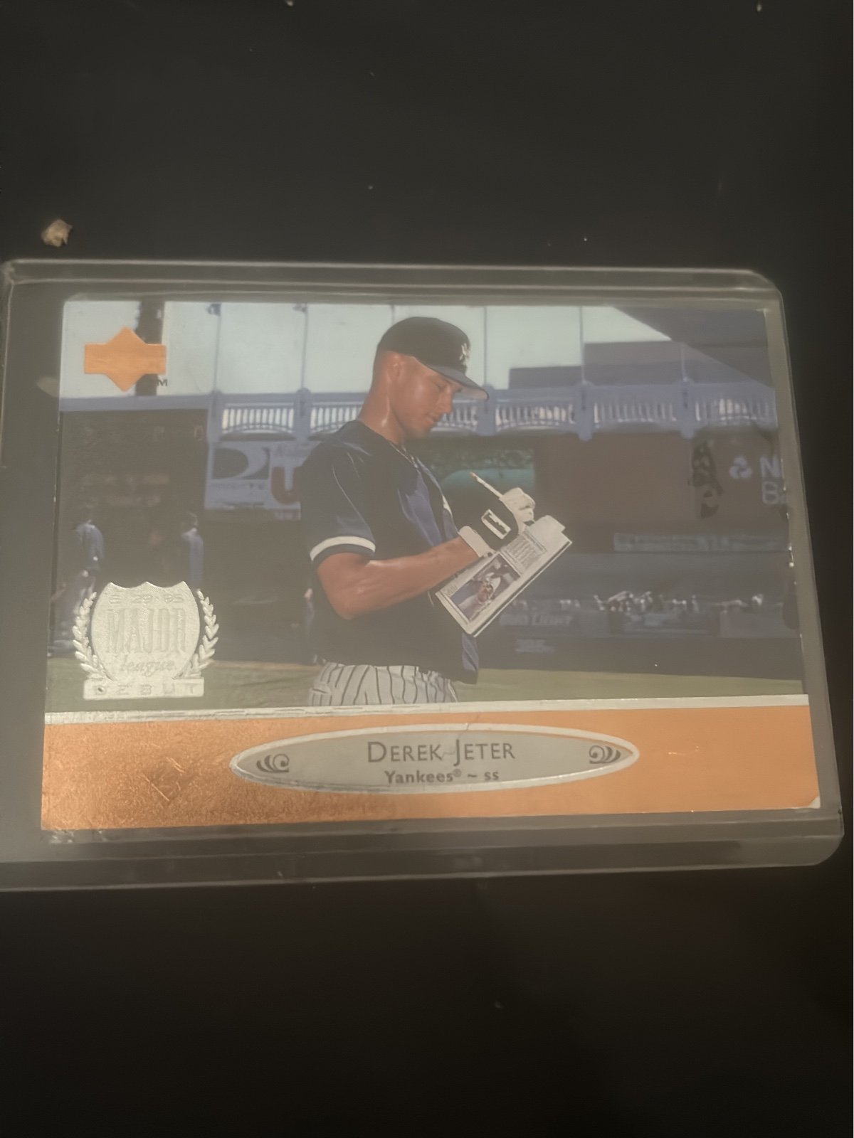 1996 major legue debut card Derek jeter