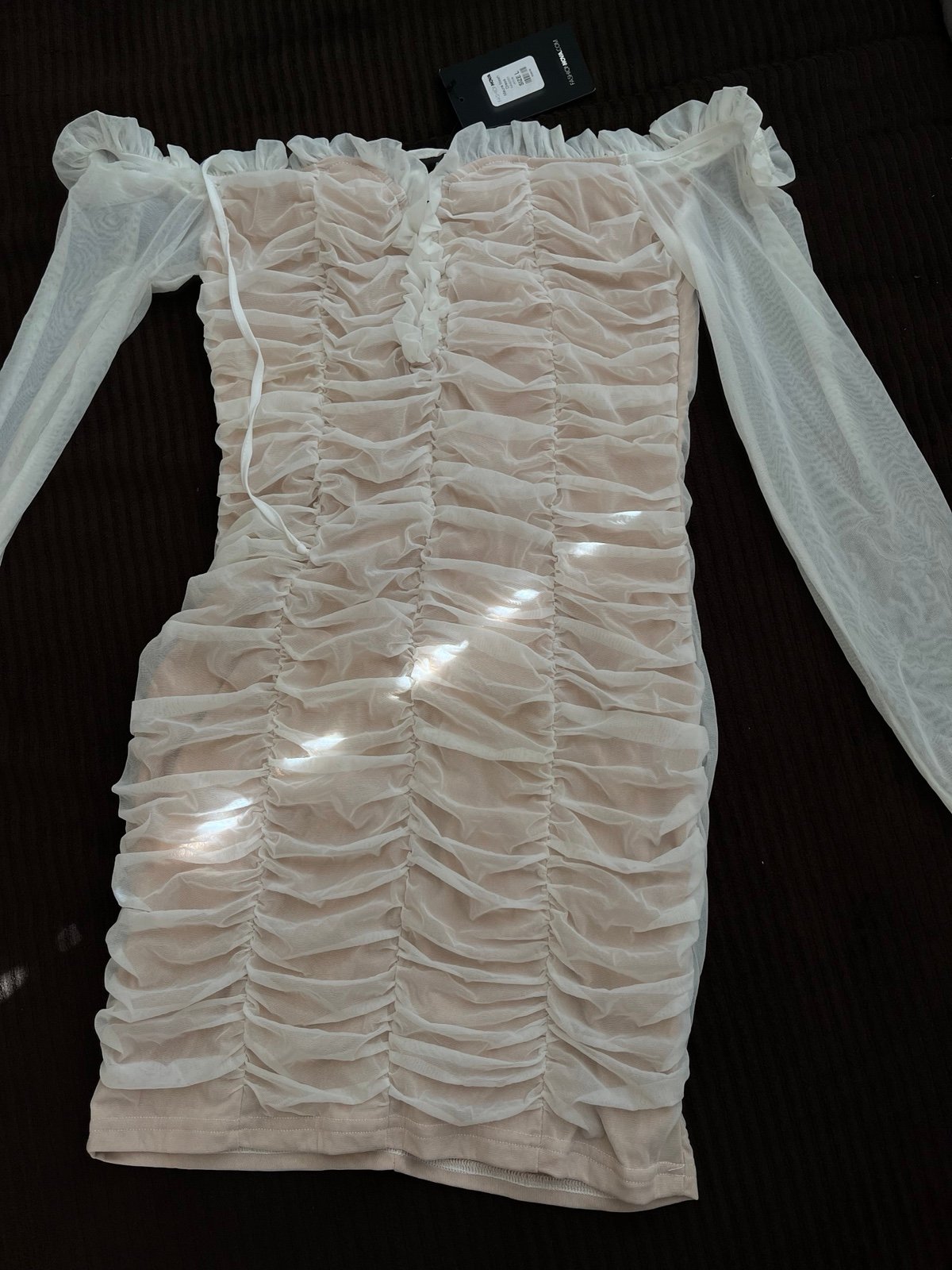 Maura mesh dress fashion nova sales