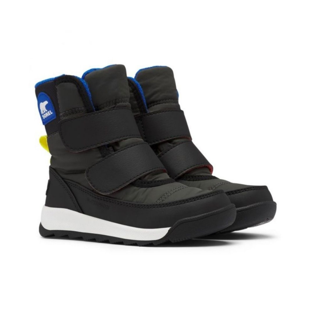 Sorel Black & Blue Whitney II Strap Winter Boots Toddler Size 4 NWT
