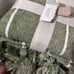 Tasseled Boucle Bed Throw Green Stripe- Threshold