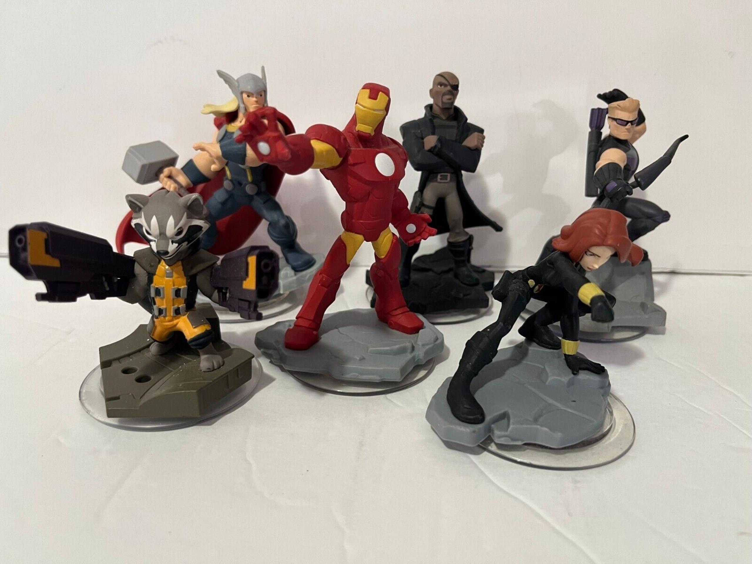 Marvel Disney Infinity 2.0 Bundle Of 6 Figures - IronMan Thor Fury Rocket & More