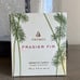 Thymes Frasier Fir Candle 6.5 Oz Glass with white aromatic candle NIB