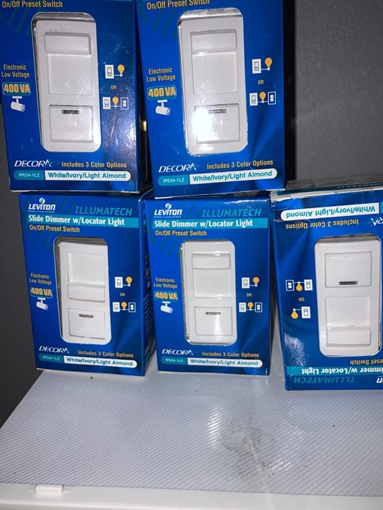 Leviton slide dimmer low voltage