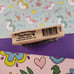 RARE Happy Hopppers 2007 Ellen Jareckie Itty Bit Wooden Block/Rubber Stamp CLEAN