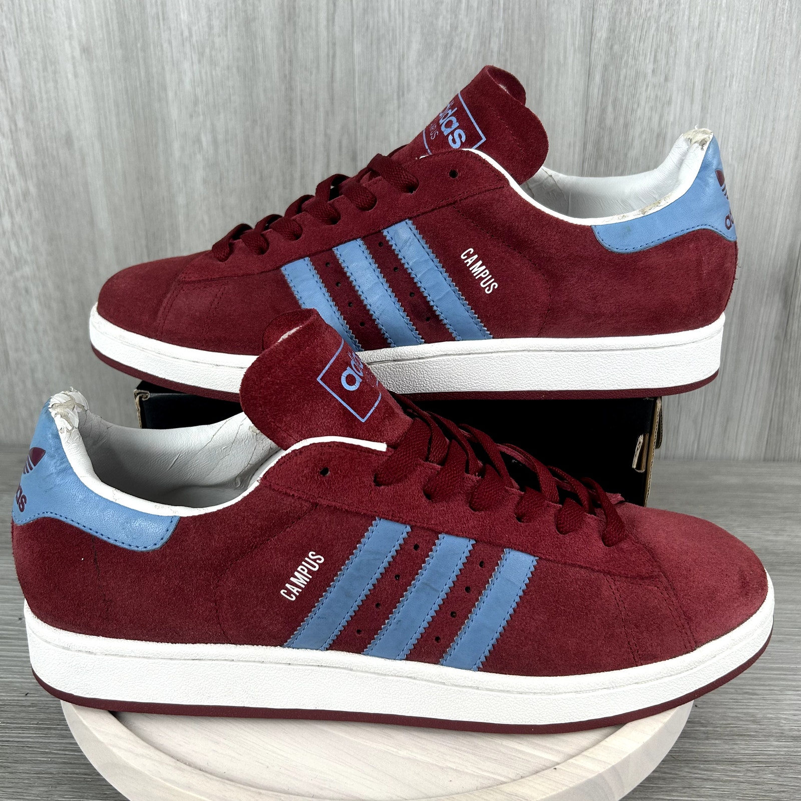 Vintage Adidas Campus 00s 2 Red Blue White Mens 12 Originals Sneakers Y2K OG