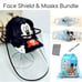 Mickey Baseball Cap, Masks, Bag Bundle