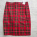 00P J Crew Factory plaid pencil skirt