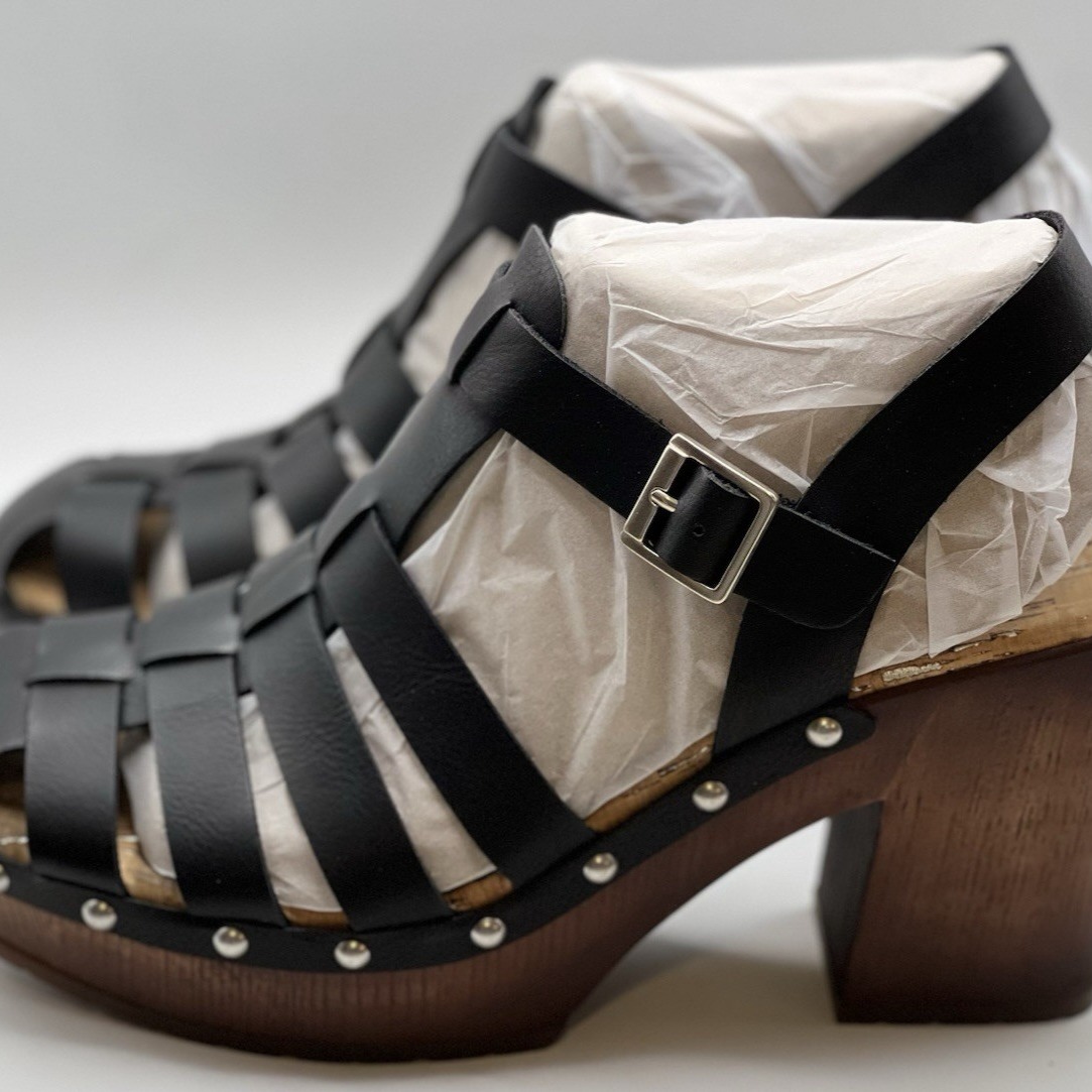 KORKS Whitney Platform Sandal Women's Black 8M USA 39EU New In Box