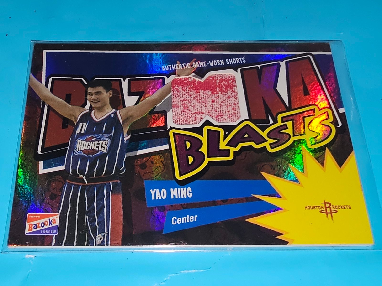 Yao Ming Bazooka refractor game used card
