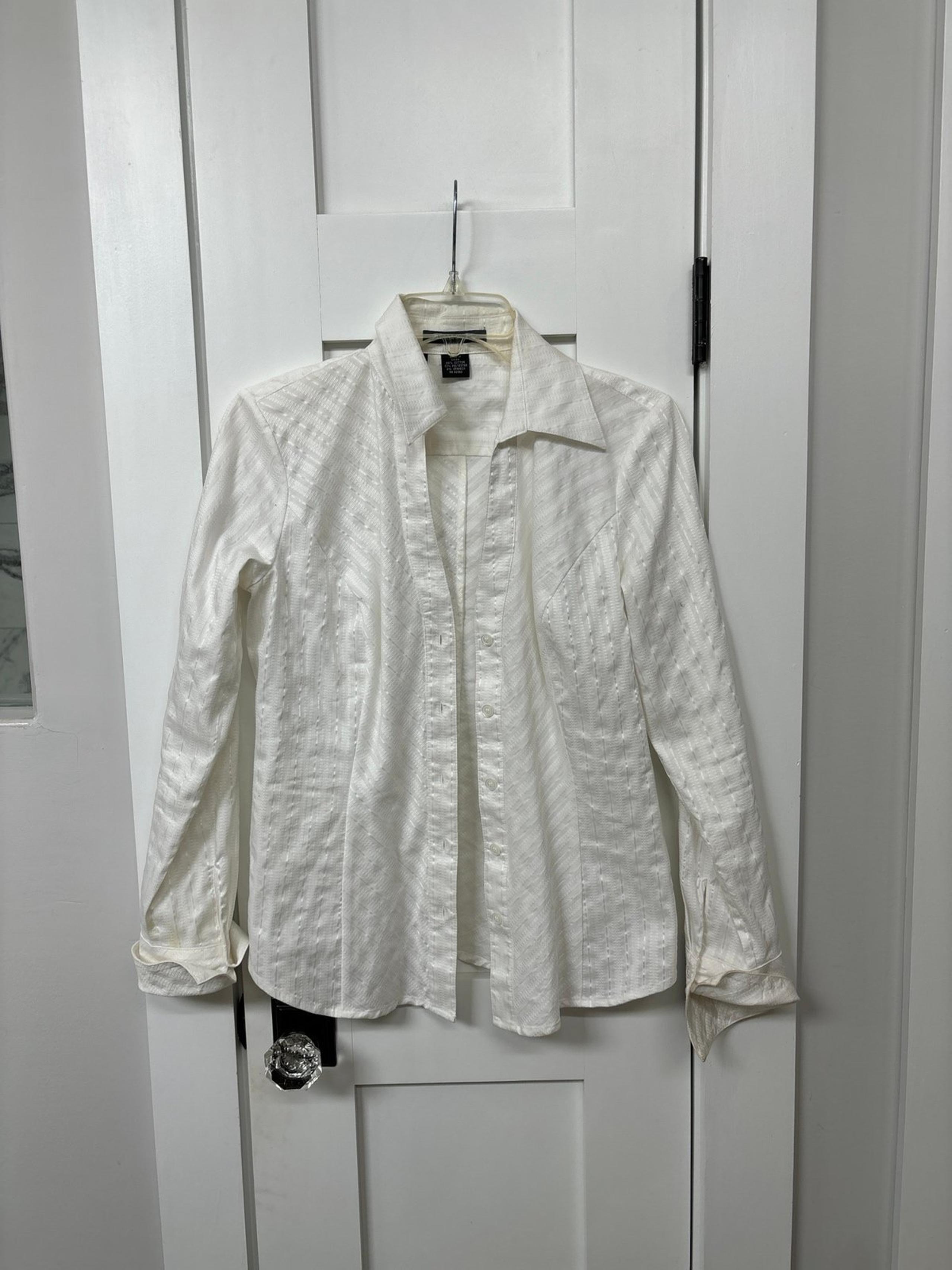 Sandra Ingrish fitted white blouse