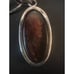 Vintage MCM Artisan Sterling Silver And Amber Brutalist Scandinavian(?) Pendant