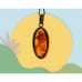 Vintage MCM Artisan Sterling Silver And Amber Brutalist Scandinavian(?) Pendant