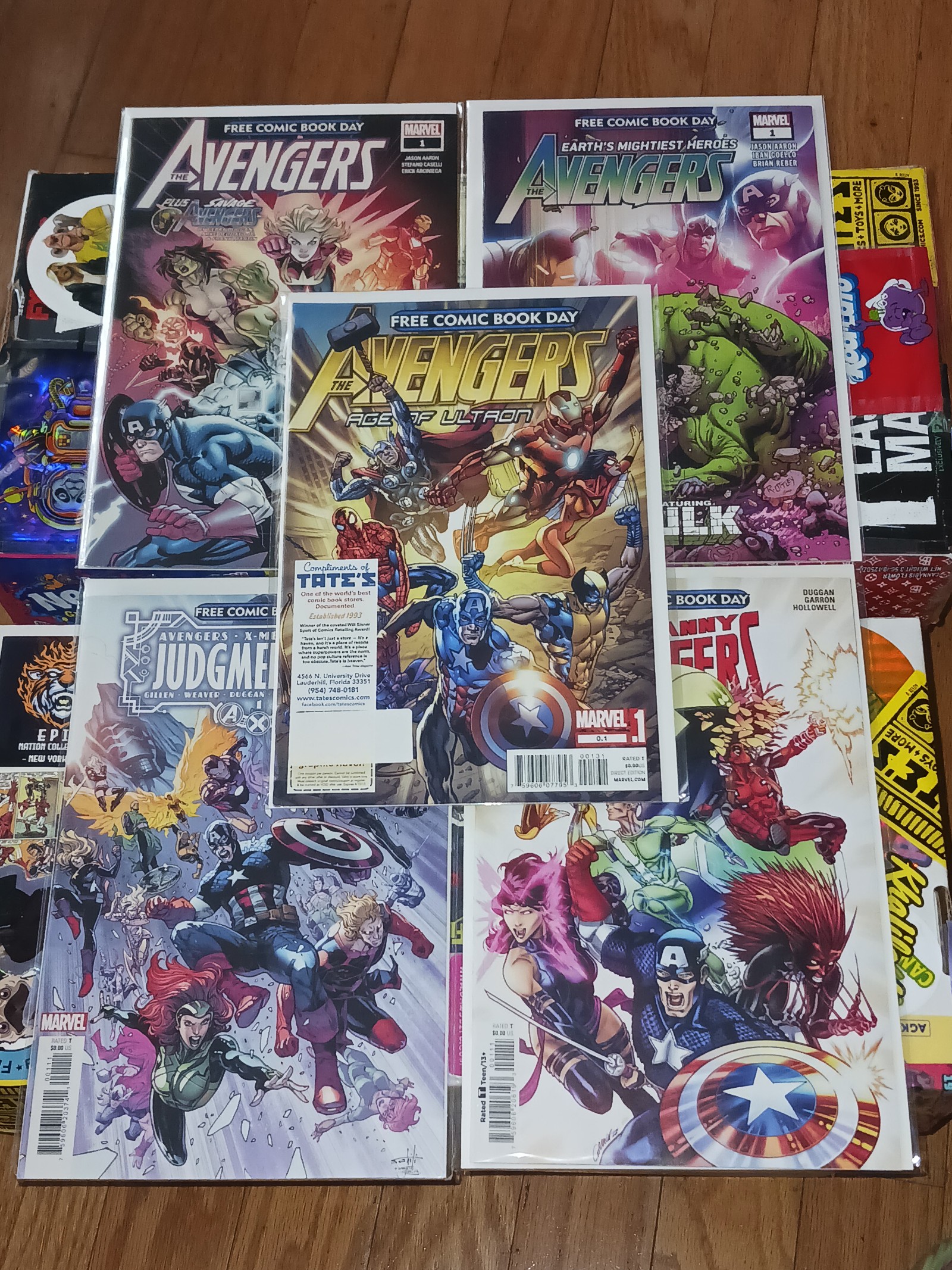 AVENGERS FCBD 2013/2019/2021-2023 JUDGMENT DAY X-MEN ETERNALS BLOODLINE 5 SET