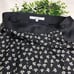 Unttitled floral print long pleated skirt black size 3