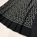 Unttitled floral print long pleated skirt black size 3
