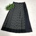 Unttitled floral print long pleated skirt black size 3