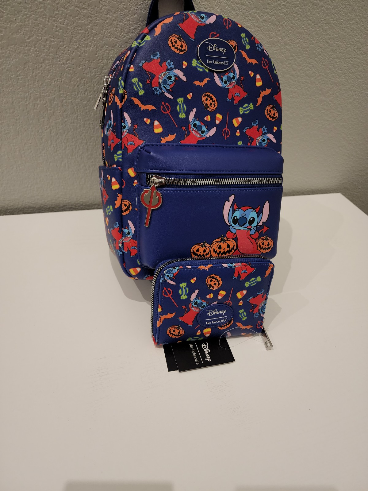 Disney Stitch backpack and wallet NEW
