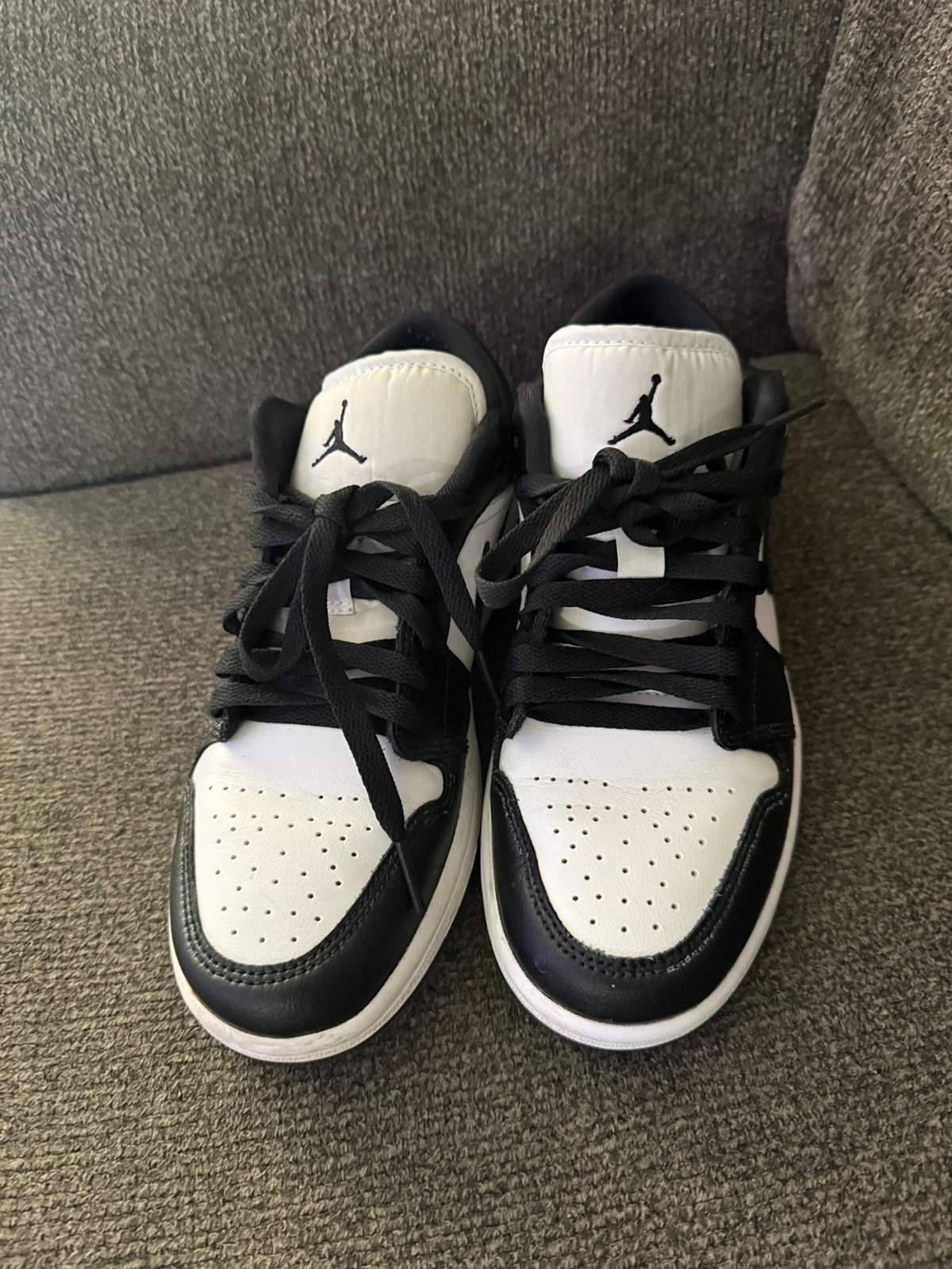 Air Jordan 1 Low women Black and White Sneakers size 7