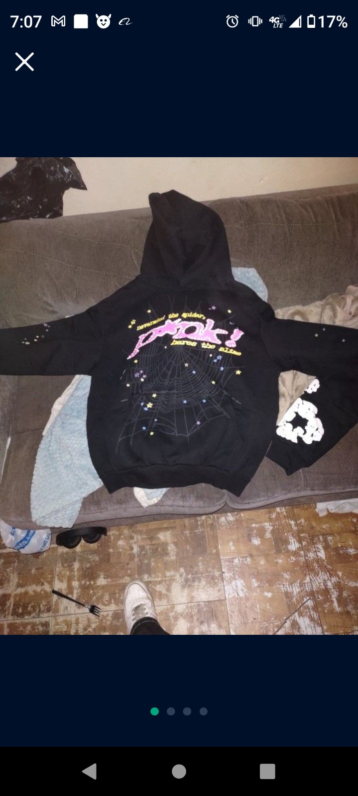 Black pink Spyder hoodie