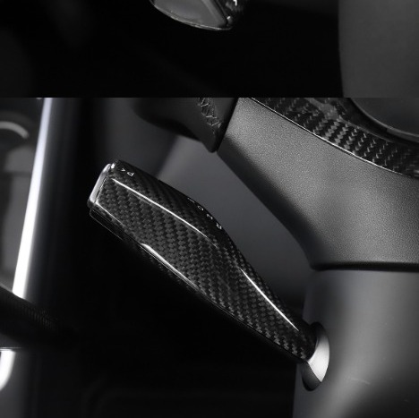 NEW Tesla Model 3 & Y Real Carbon Fiber Steering Wheel Paddle Shift Trim Cover