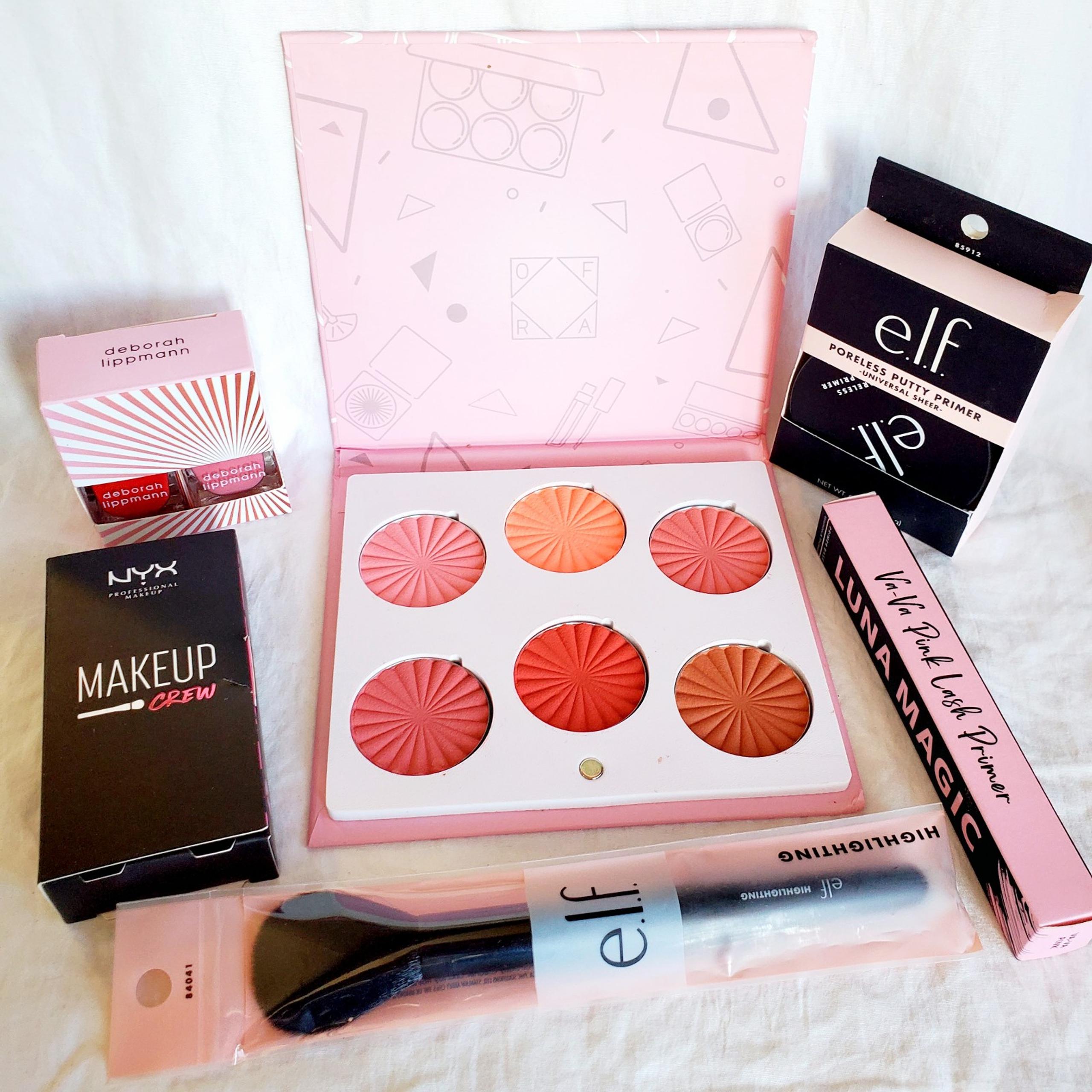 Ofra Charm Your Cheeks Blush Palette NYX Elf Makeup Bundle Set