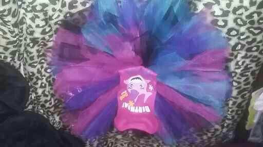 Toddler BabyShark B'Day Tutu & Body Suit