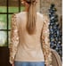Boston Proper Embroidered Paillette Sequin Sleeve Velvet Knit Top sizes XS
