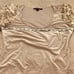 Boston Proper Embroidered Paillette Sequin Sleeve Velvet Knit Top sizes XS