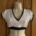 THE LINE UP PRO CHEER DANCE NFL NBA NHL SILVER SEQUIN AUDITION OUTFIT SET NWT