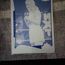 WWE RENEE YOUNG 2014 TOPPS CHROME CYAN PRINTING PLATE ROOKIE CARD 1/1 SUPER
