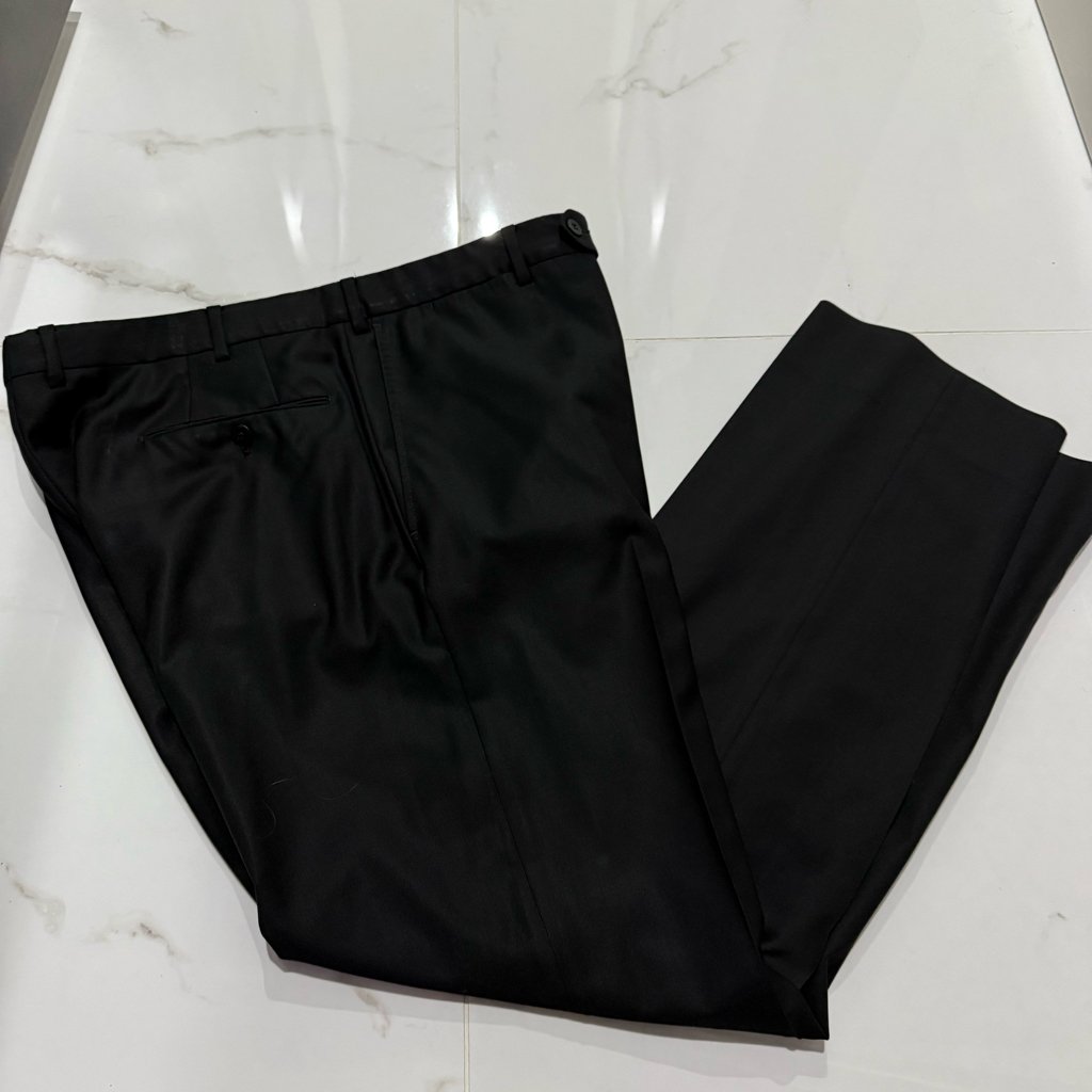 Ermenegildo Zegna Trofeo Black Dress Pants Slim Fit 38R