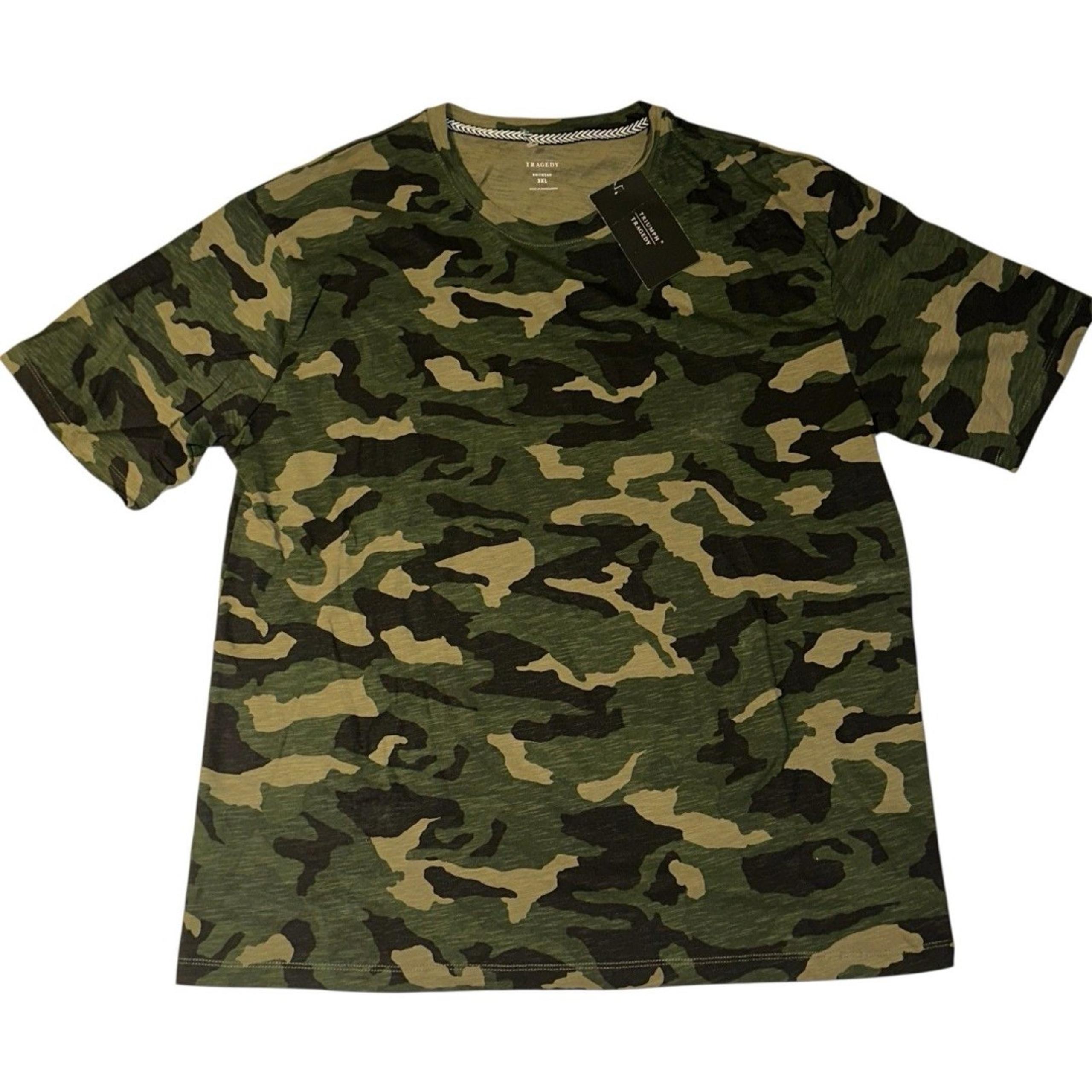 NWT Men Camouflage Print T-Shirt Size 3XL Big And Tall Fishing Camping Outdoors