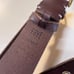 FRYE Brown Leather Brass Gold Hardware Buckle Studs Details Women Belt Size L
