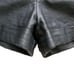 French Connection Cult Connection Cuffed Faux Leather Shorts Black