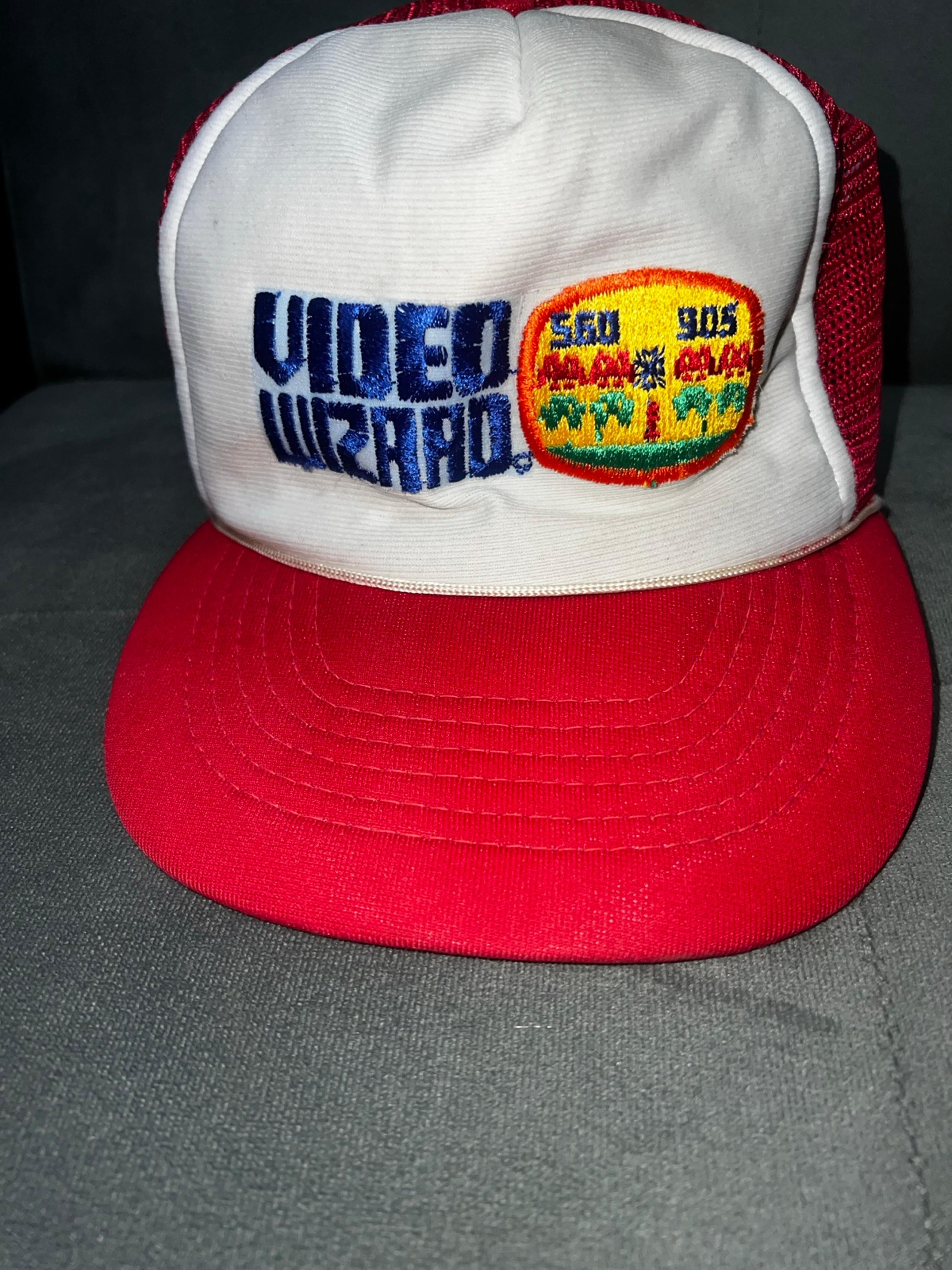 Vintage 1980's Video Wizard Game Atari Space Invaders Snapback Hat Gamer